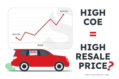 Does a high COE price mean a higher car resale value? Let's find out!