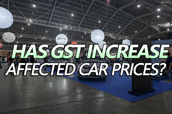 How has the GST increase affected car prices?