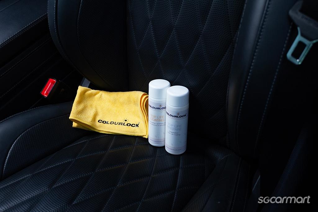 Car leather care, repair and restoration with COLOURLOCK products