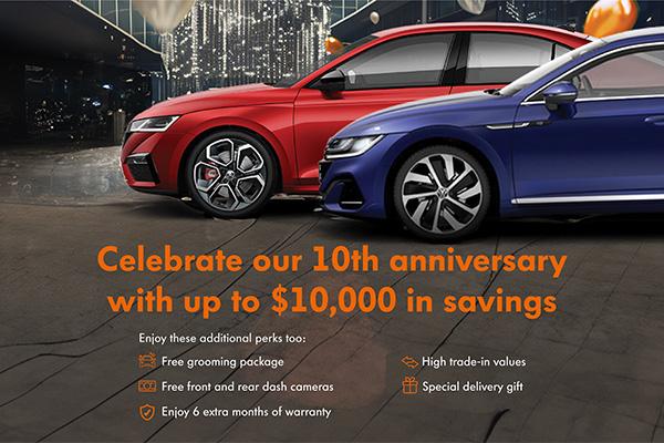 Das WeltAuto rolls out special deals for 10-year anniversary